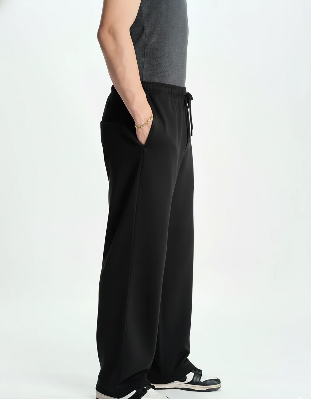 Black Loose-Fit joggers