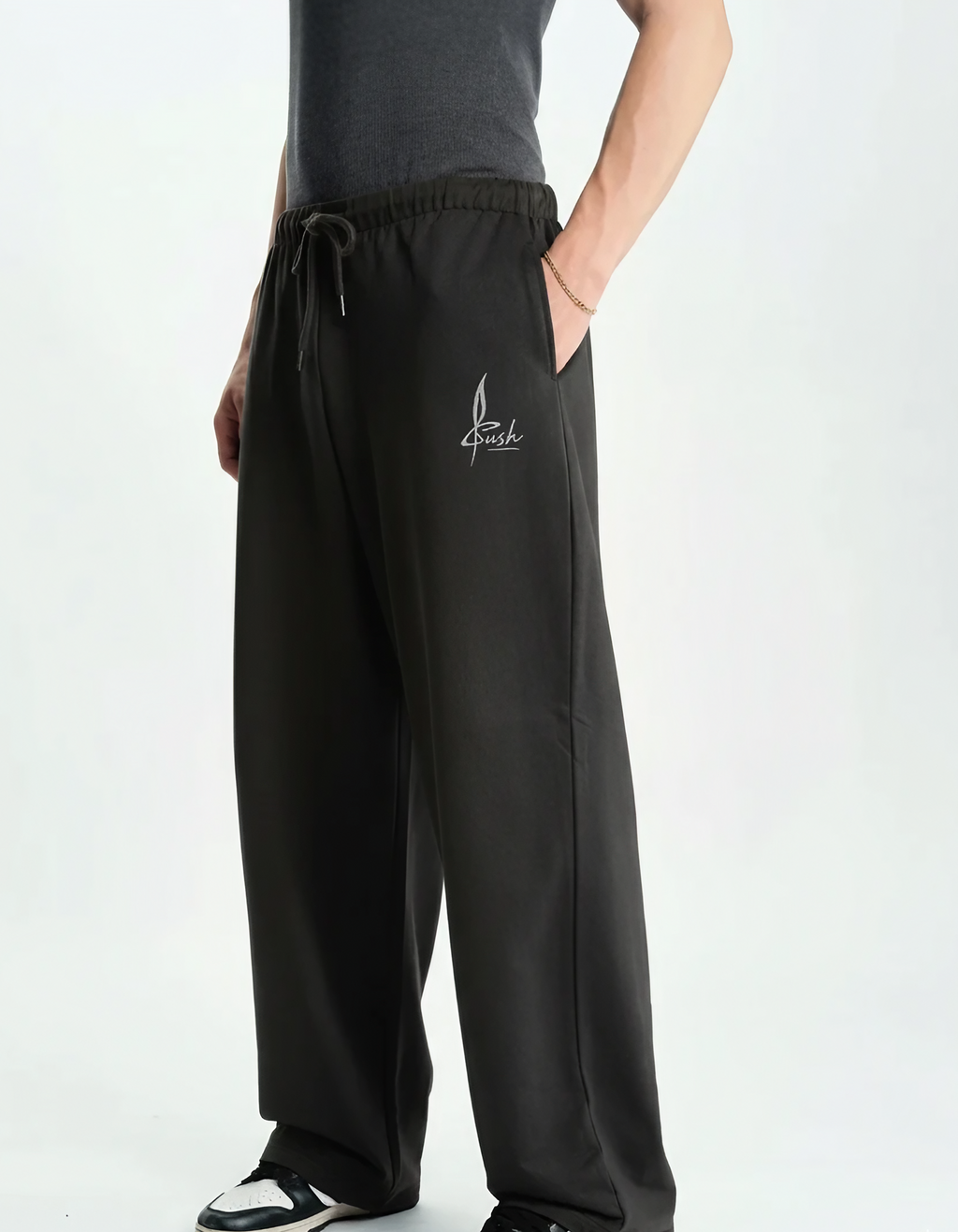 Black Loose-Fit joggers