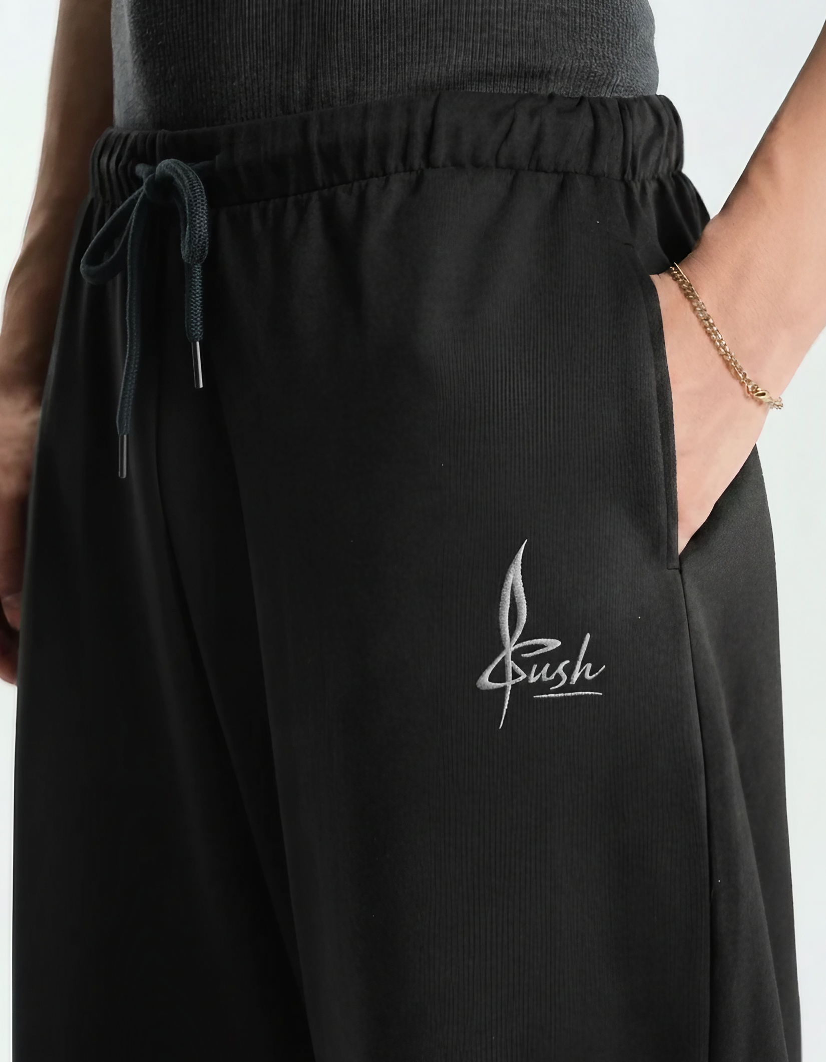 Black Loose-Fit joggers