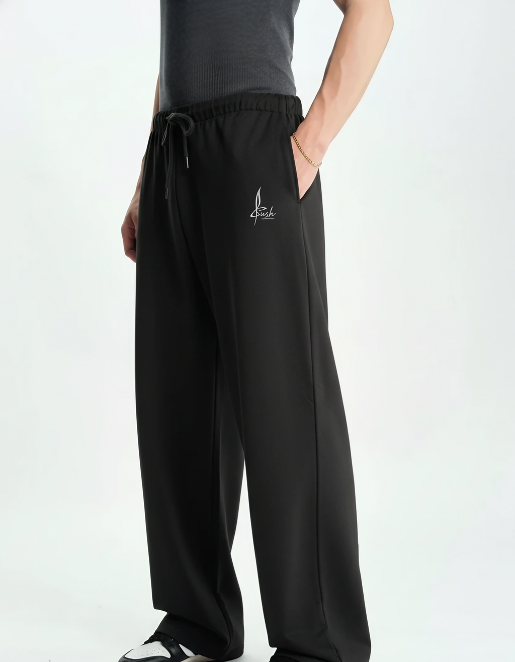 Black Loose-Fit joggers