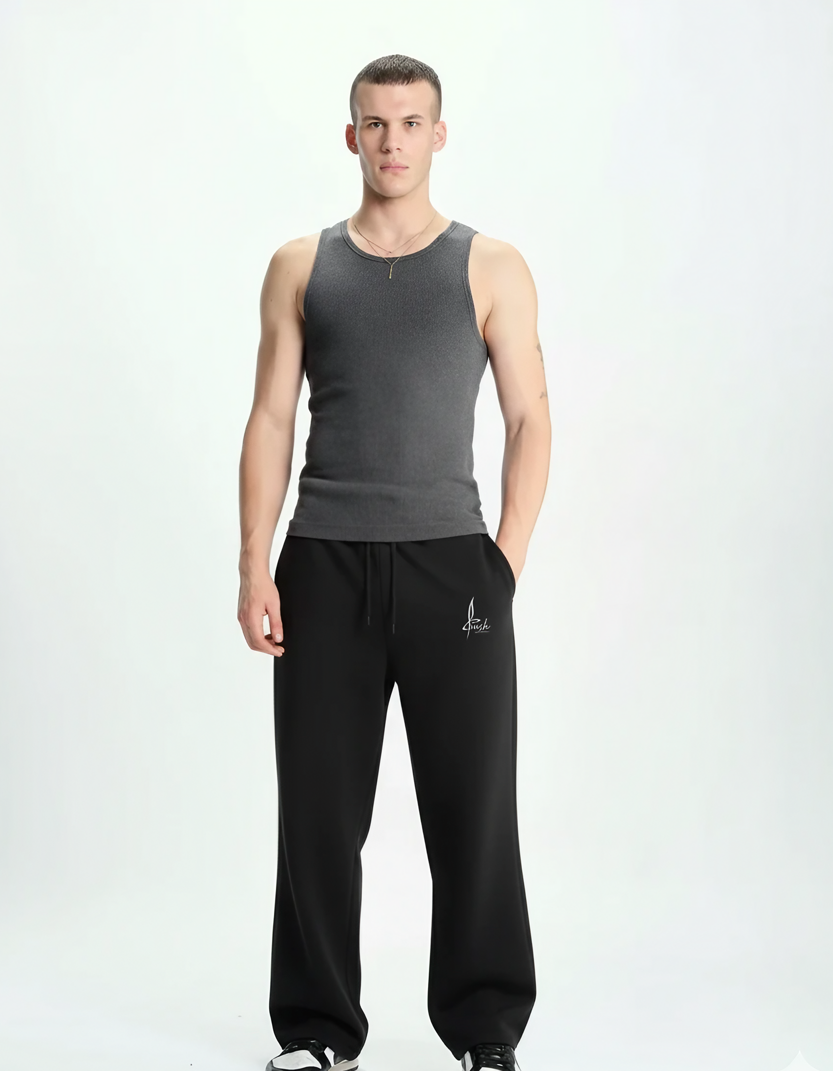 Black Loose-Fit joggers